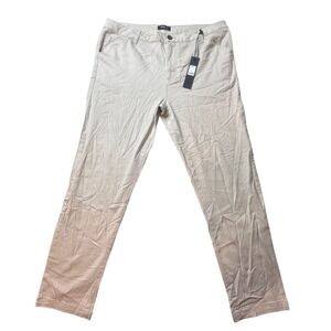 NovaMen Pants Mens 36 Khaki New Level Pants Chino Twill Straight Leg FNMM416